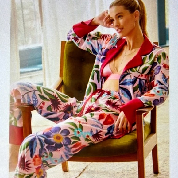 Anthropologie Other - Anthropology Rosa De Weerd Flannel Pajamas